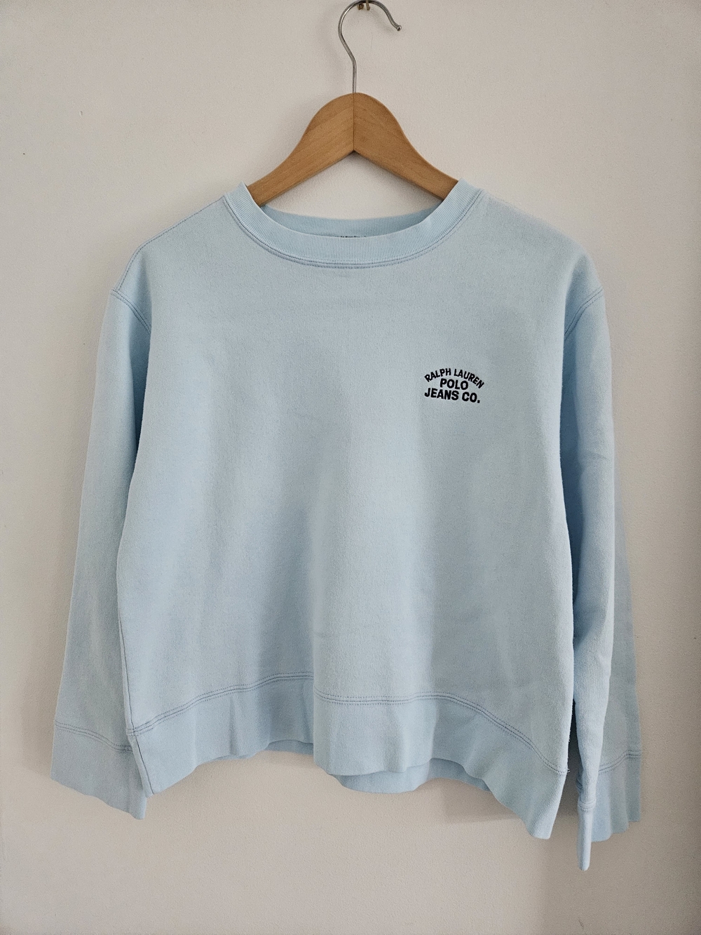 Vintage Ralph Lauren Polo Jeans Co. Light Blue Crewneck Sweatshirt Womens Medium
